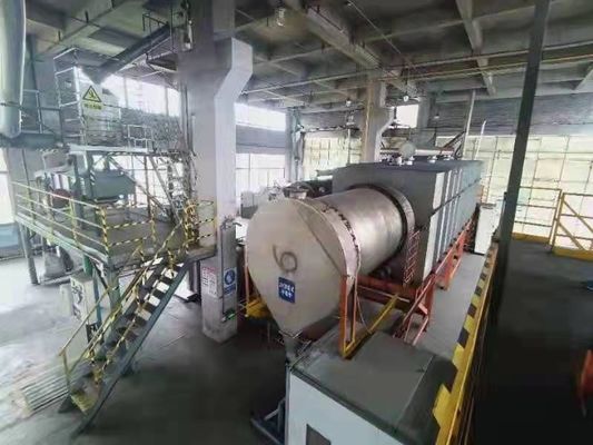 Forno de carbonização contínua eficiente com sistema de refrigeração por água para a indústria da madeira