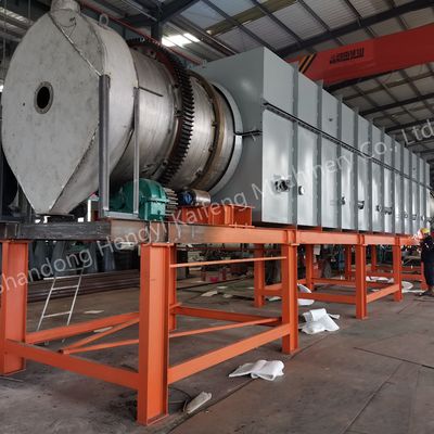 Forno de carbonização de biomassa 600C equipado com dispositivo de tratamento de gases de combustão