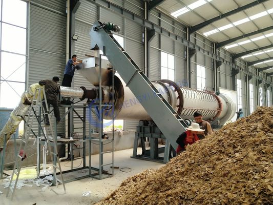 Forno rotativo de carvão ativado controlado por plc 380v Input Auto-suficiência de aquecimento