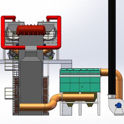 Forno de dupla carbonização de alta temperatura 400-600C