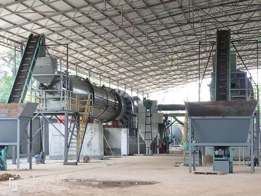 Equipamento de carbonização Forno rotativo de carbono ativado Plc Controle para produção personalizada